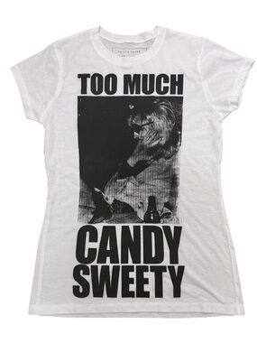 Prince Peter Collection White Graphic 'Too Much Candy Sweety' Tee
